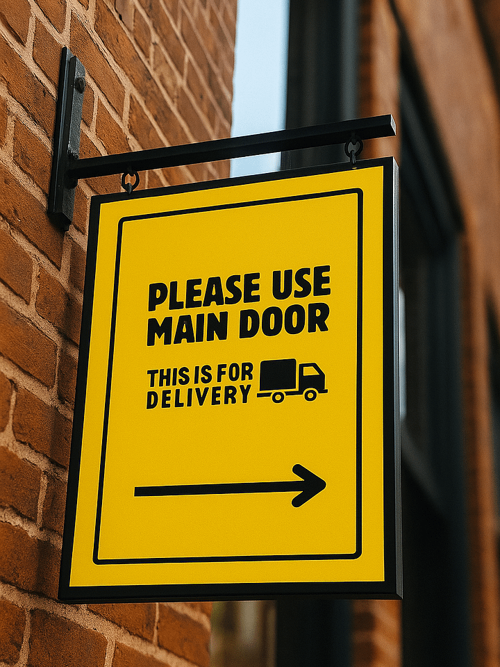 Please Use Main Door Sign - Printable Download product image (1)