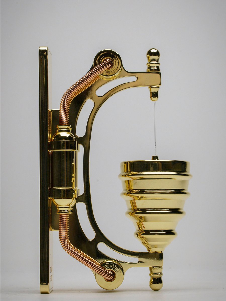 Steampunk Brass Mechanical Doorbell – Polished Door Chime for Unique Home Entrance product image (8)