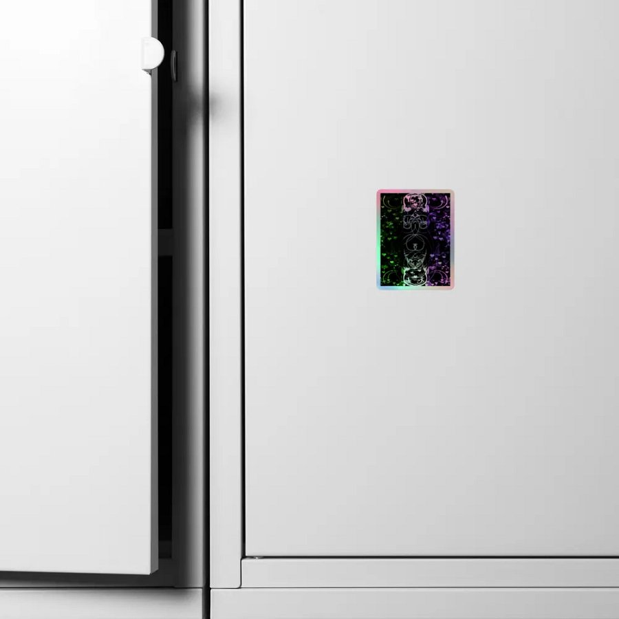 Genderqueer Pride Flag Sticker (Flourish Variation) product image (6)