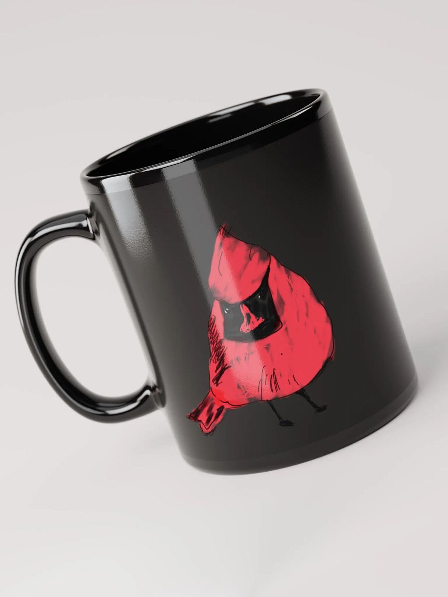 Shirley’s Cardinal Black Glossy Mug product image (3)