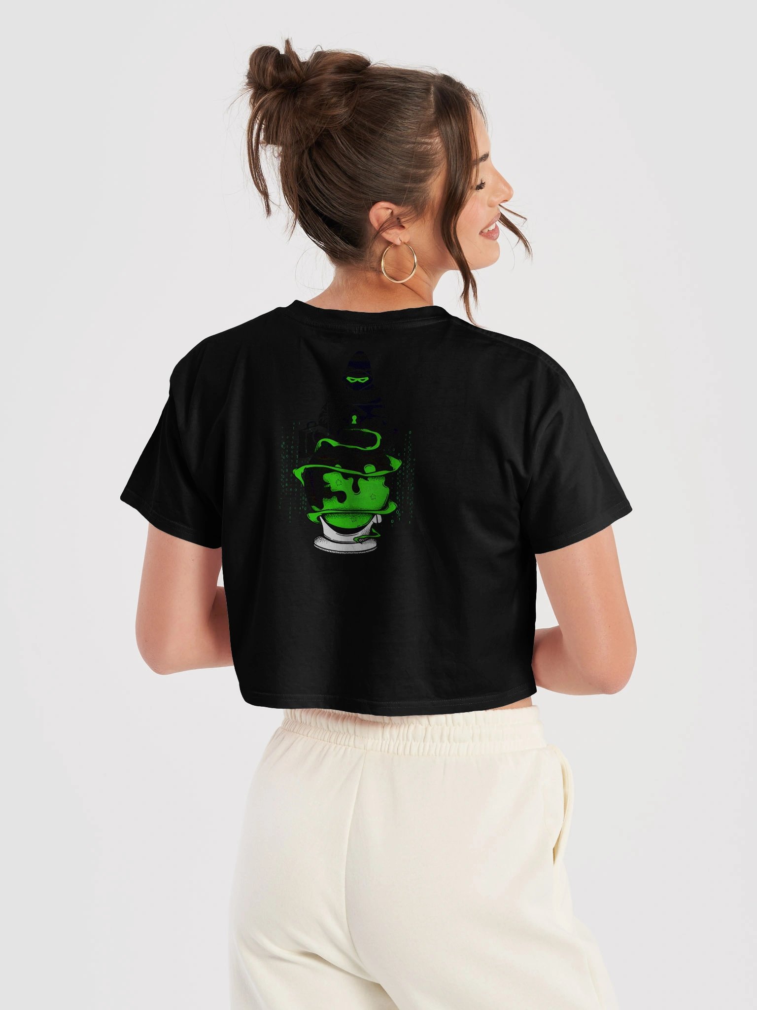 💚 Kali Linux Femme Crop – Glow in Root We Trust product image (7)
