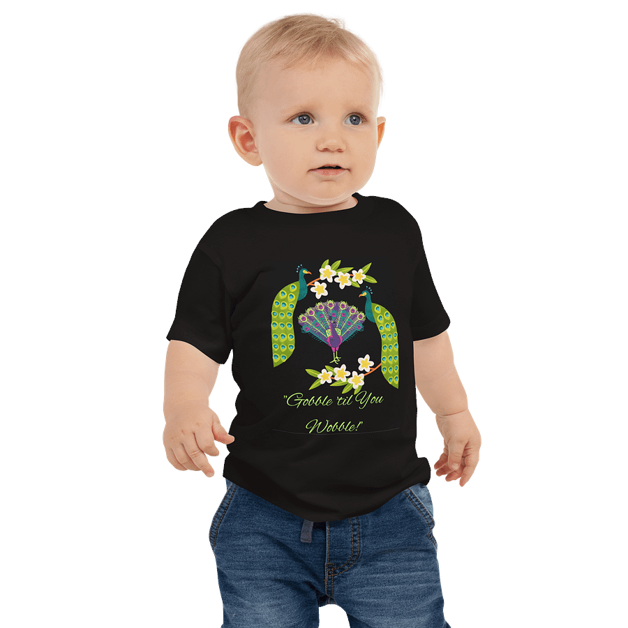 Peacock Parade Baby Tee product image (1)