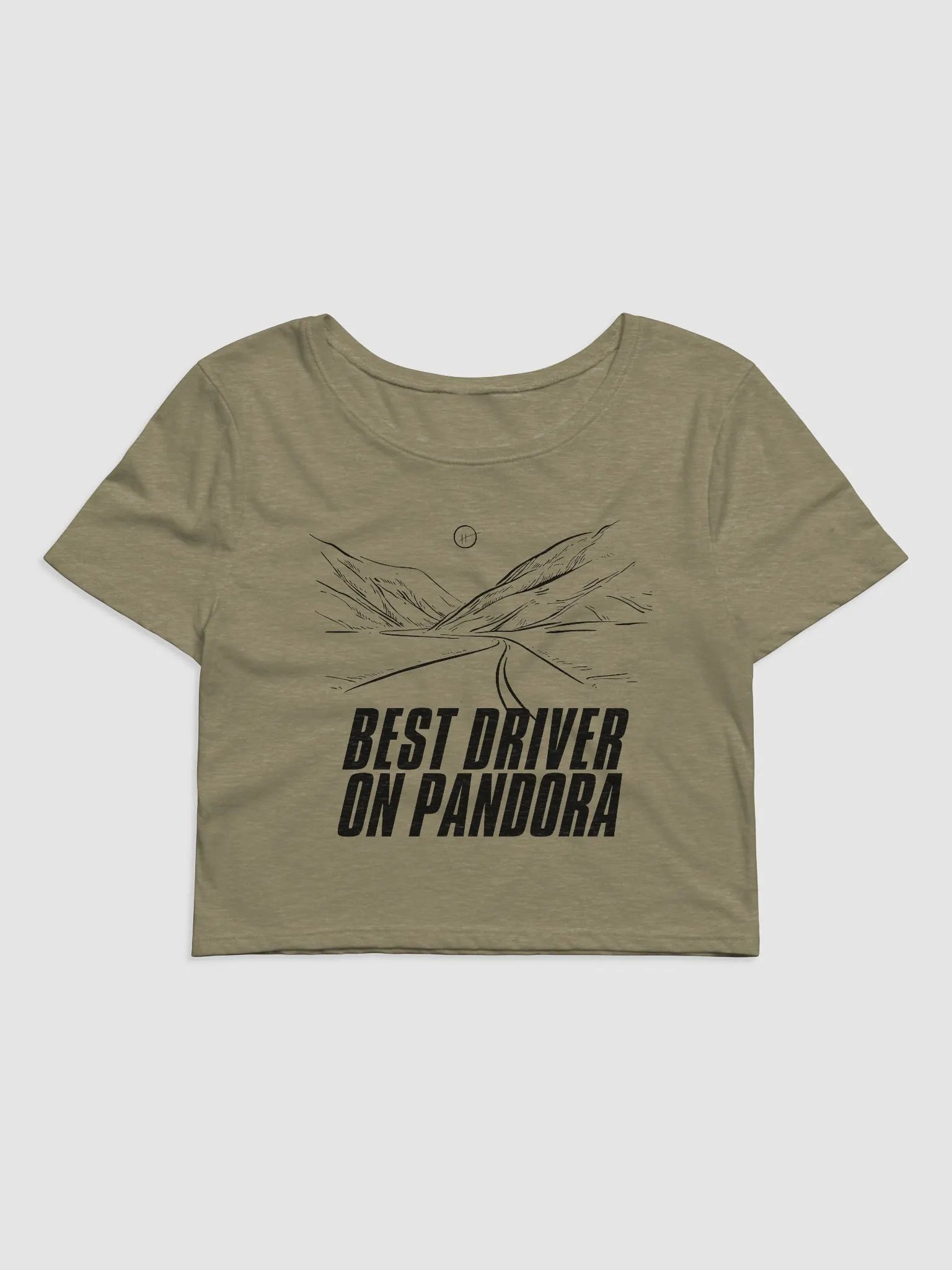 best driver on pandora! crop tee product image (1)