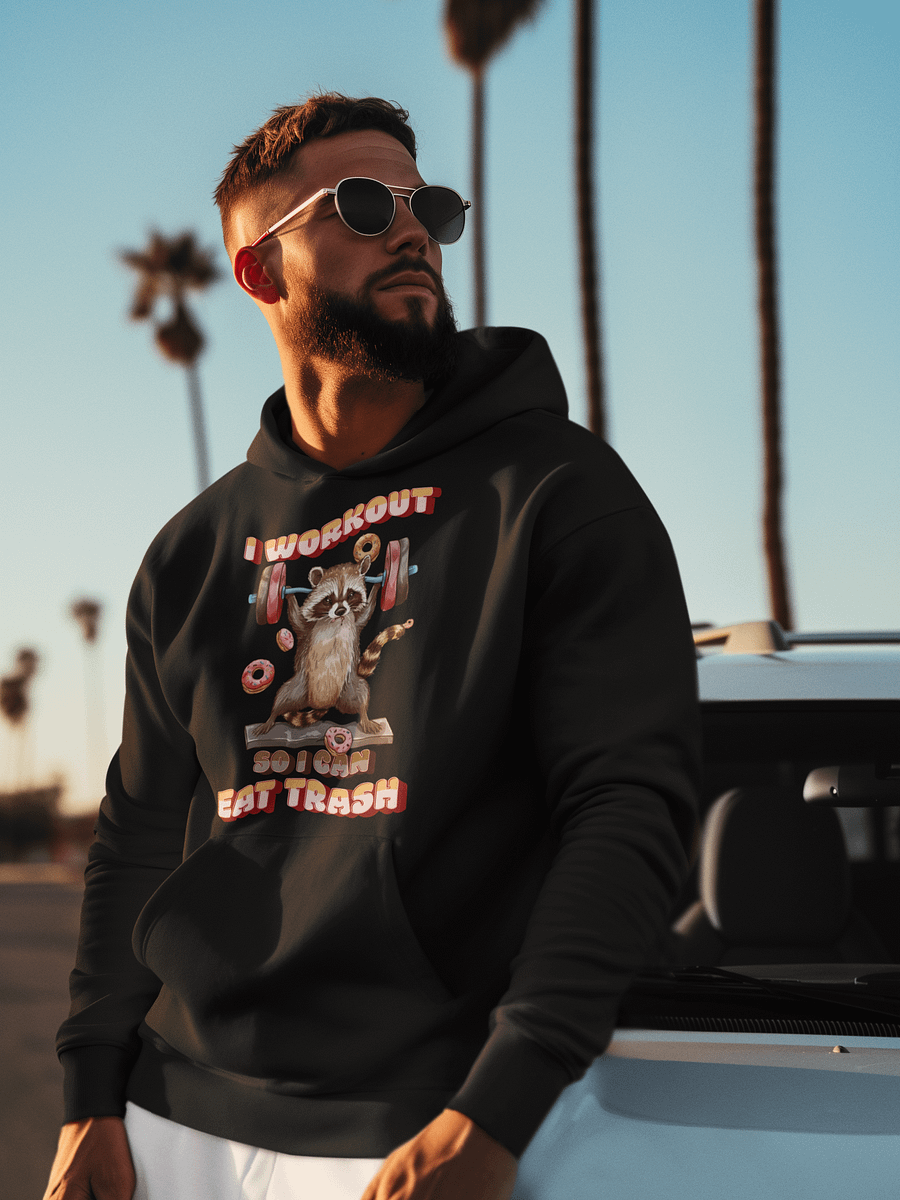 I Workout So I Can Eat Trash - Hoodie ( Unisex ) product image (3)