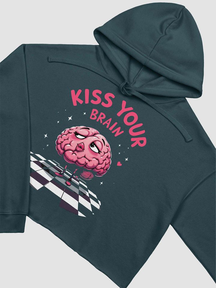Kiss Your Brain Comfort Cropped Hoodie product image (3)