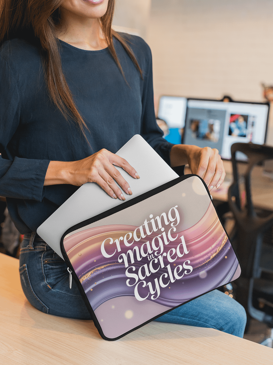 Sacred Cycles Human Design Reflector Laptop Sleeve product image (4)