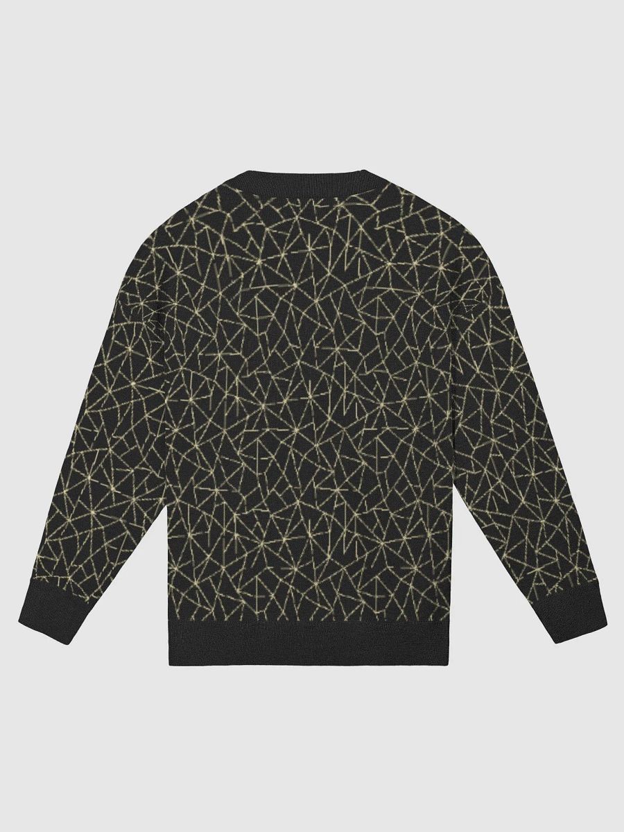 Beige Black Geometric Pattern Sweater product image (13)