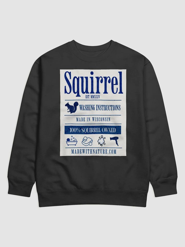 Squirrel Washing Instructions Logo Sweatshirt product image (5)
