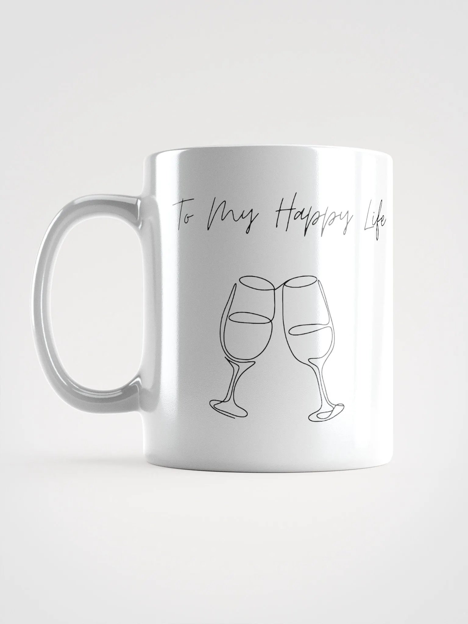 My Happy Life White Glossy Mug product image (2)