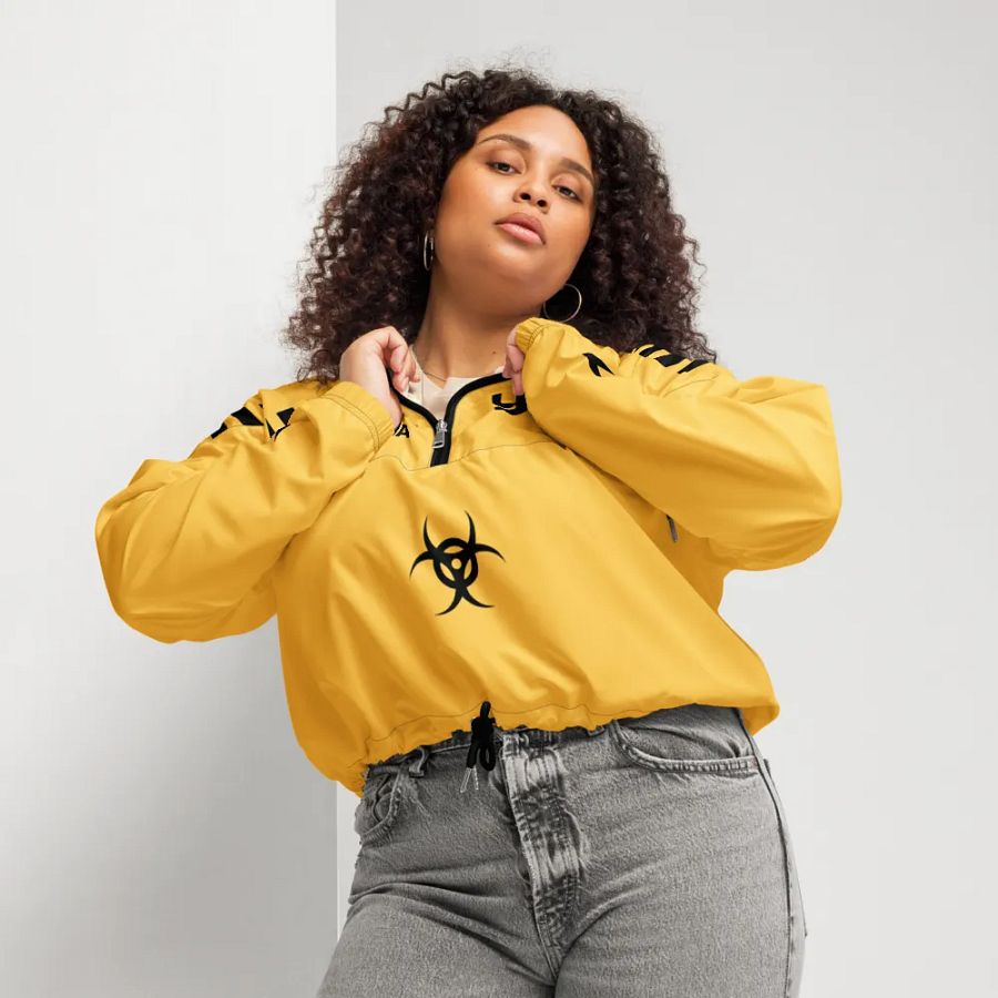 Radioactive Rebel Crop Hoodie Windbreaker product image (7)