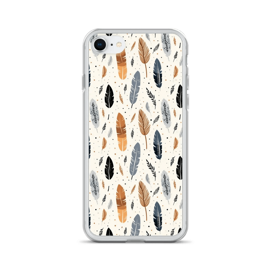 Whispering Feathers Clear iPhone® Case product image (1)