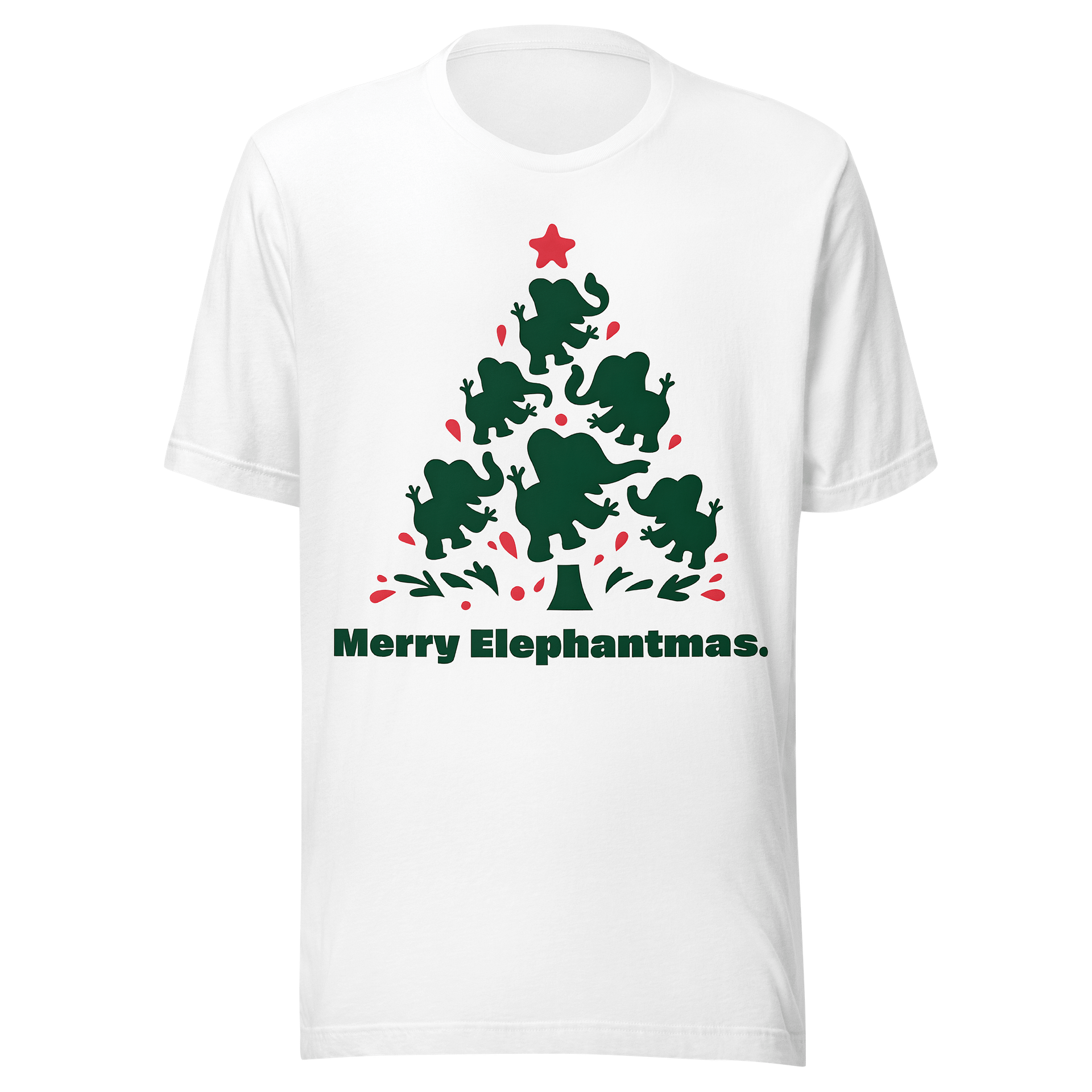 Merry Elephantmas Tree T-Shirt product image (2)