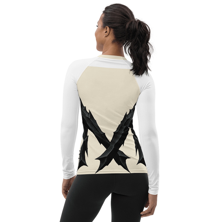M as in malice all-over print women`s rash guard product image (4)