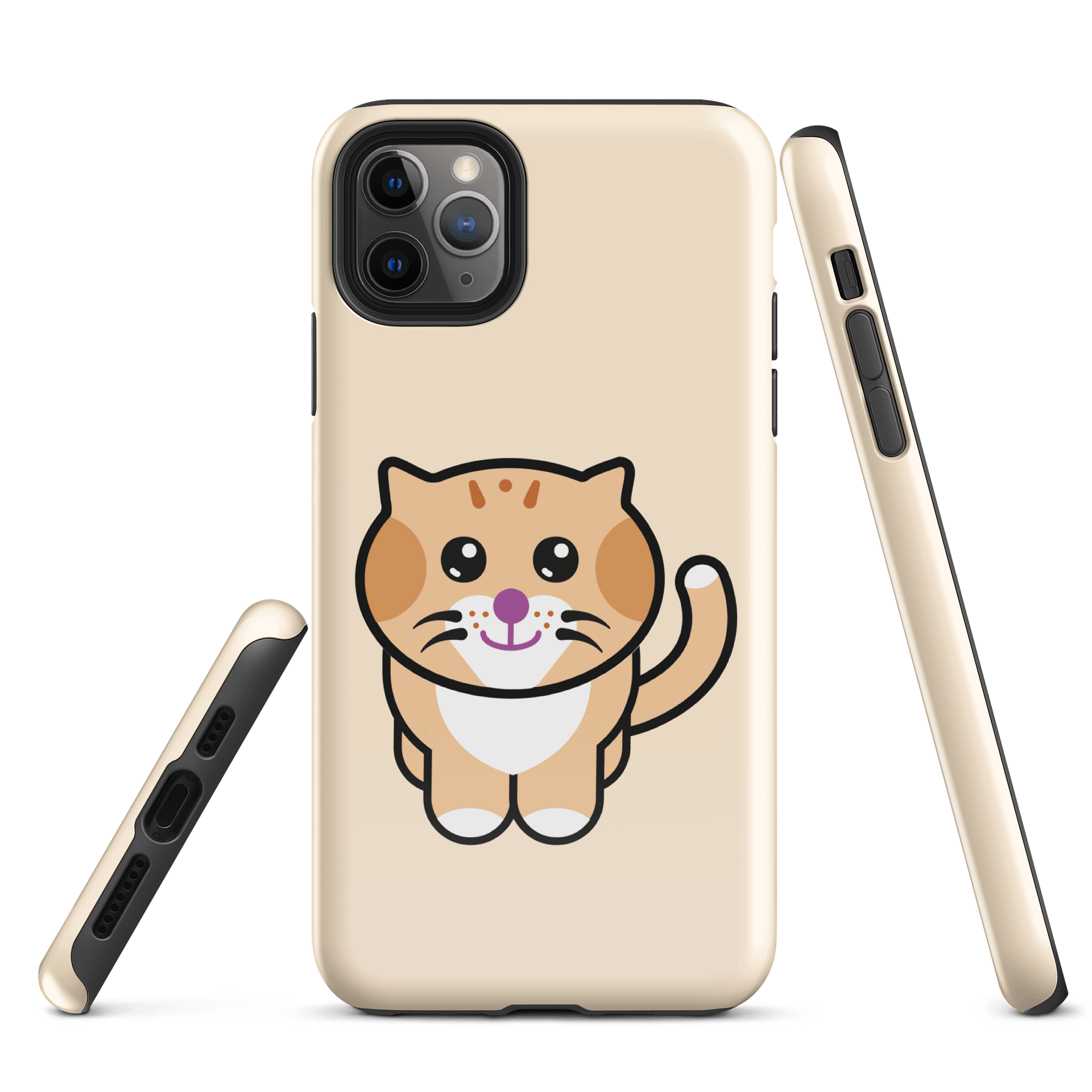 Yogii Kitty Cat iPhone case - light orange product image (5)