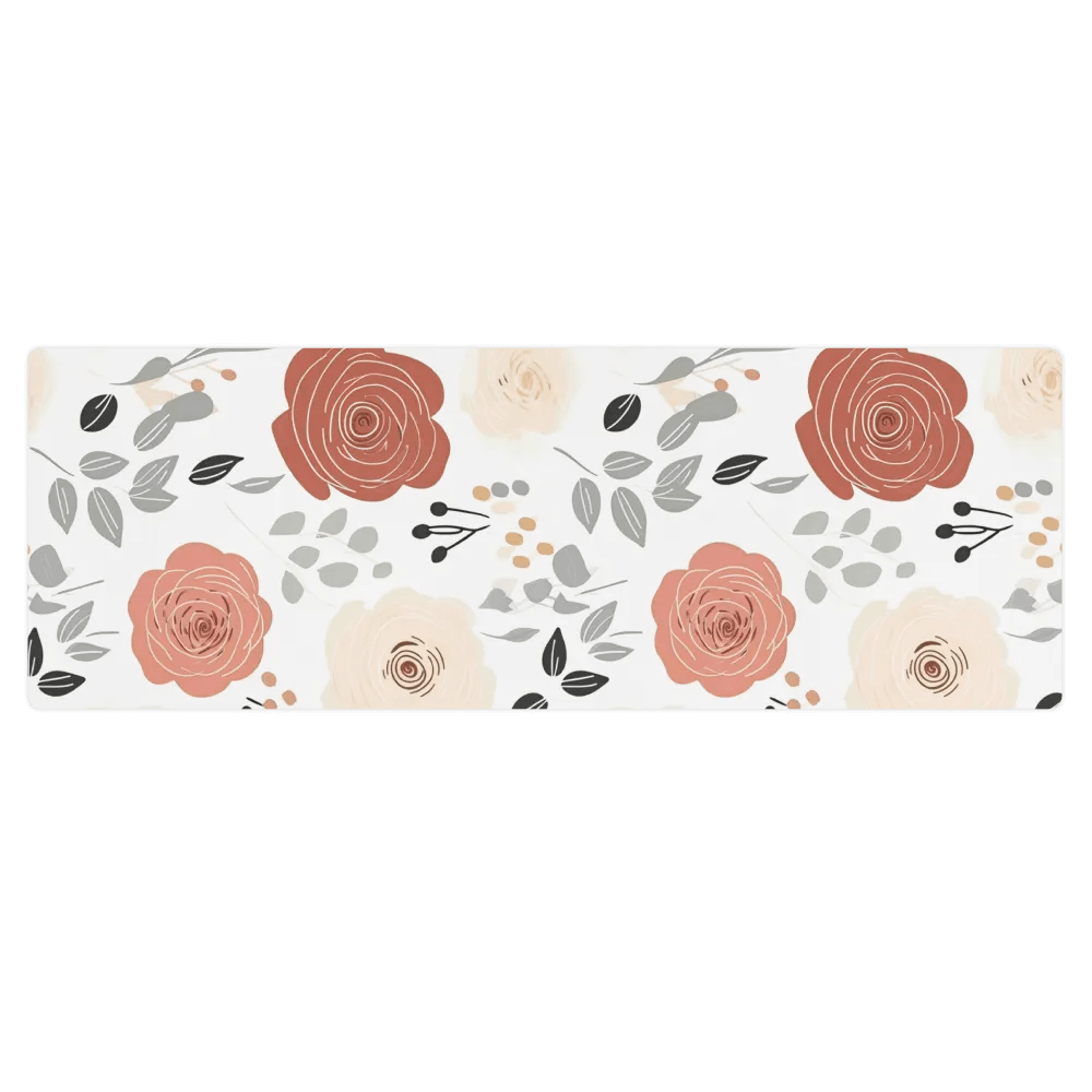 Antique Rose Doodle Yoga Mat product image (1)