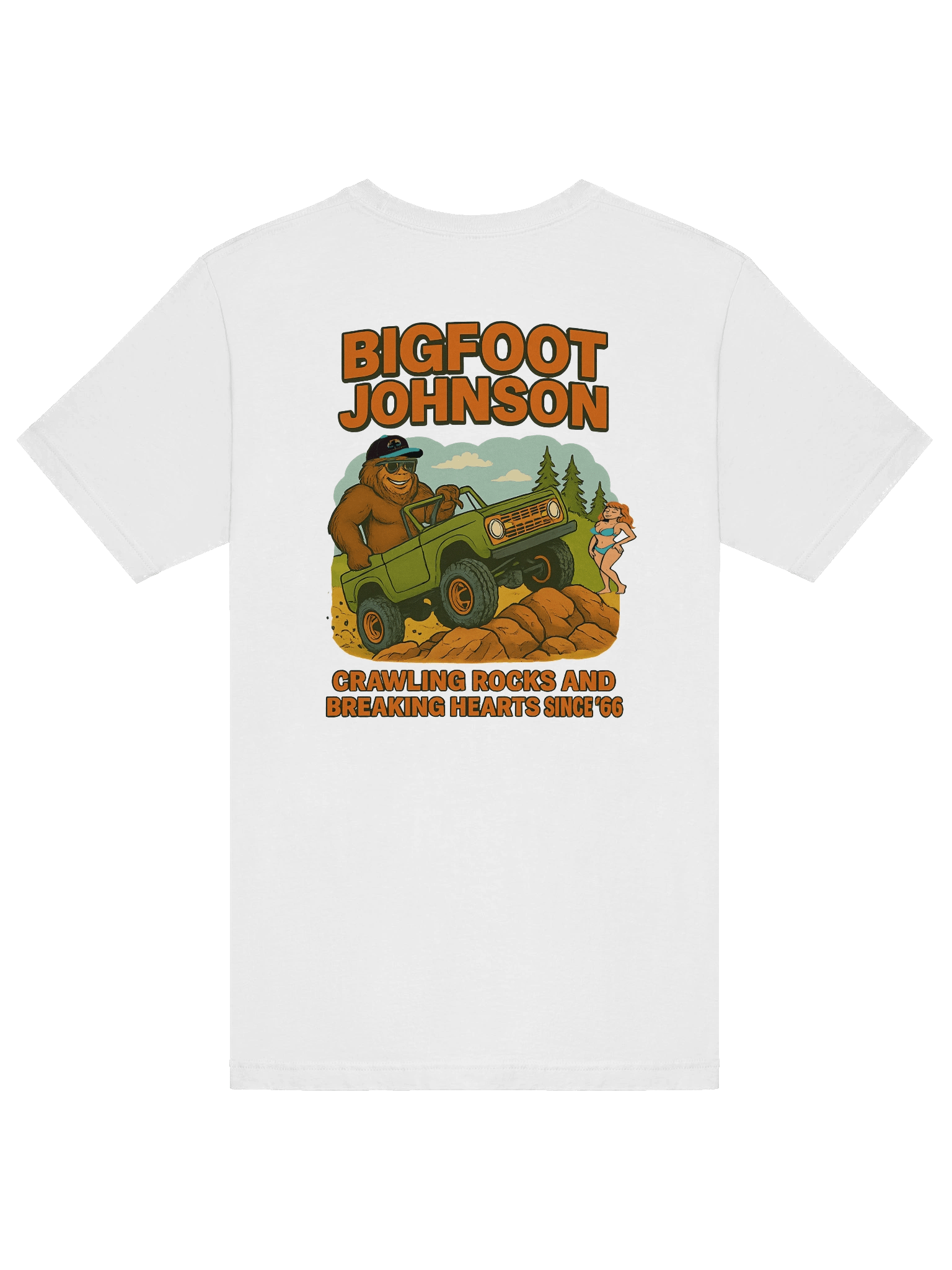 Bigfoot Johnson Breaking Hearts Tee (White) product image (6)