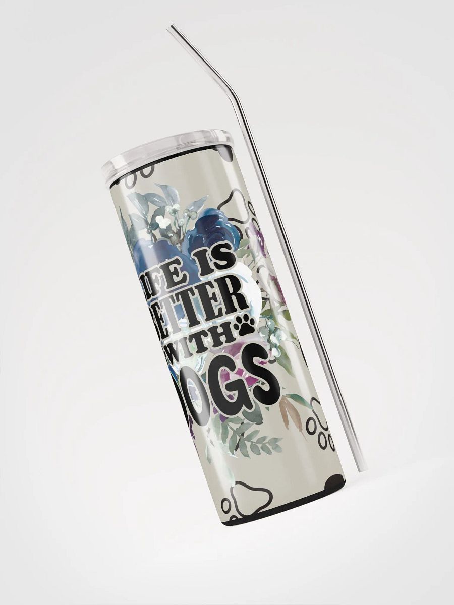 Floral Heart Dog Lover Tumbler product image (4)