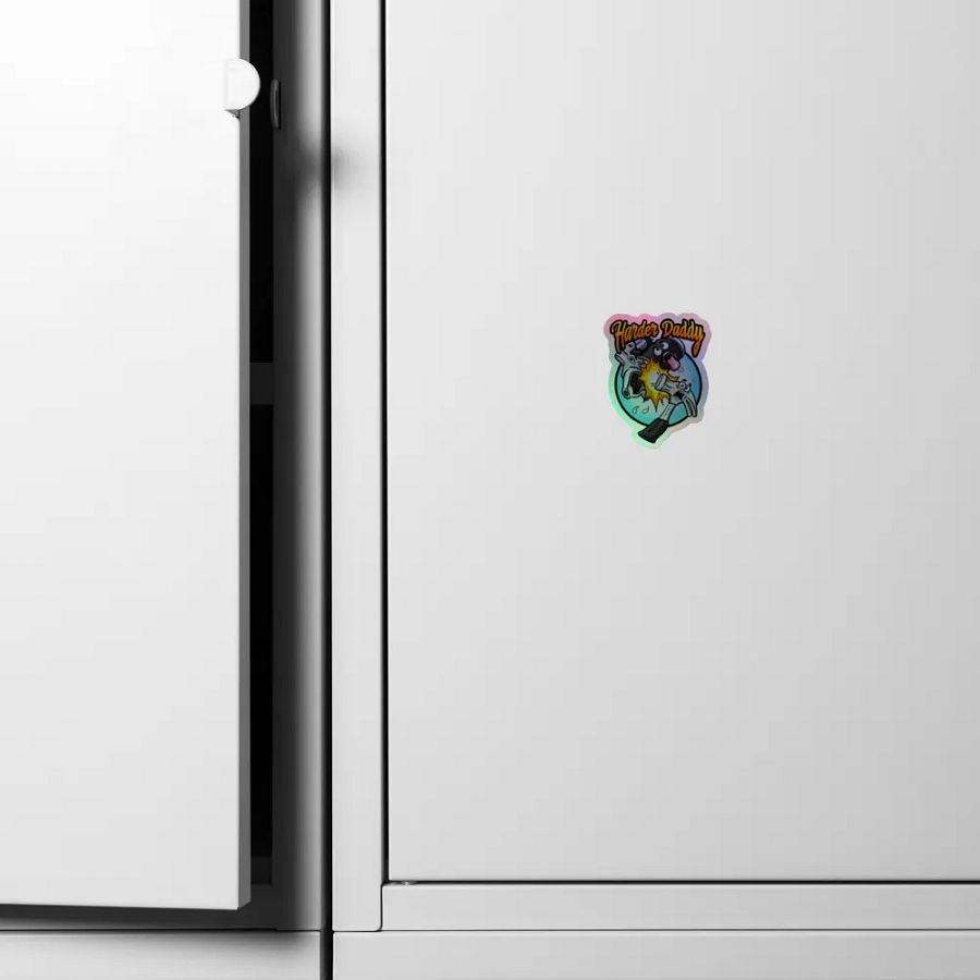 Harder Daddy Hammer Holographic Sticker Sheet product image (6)