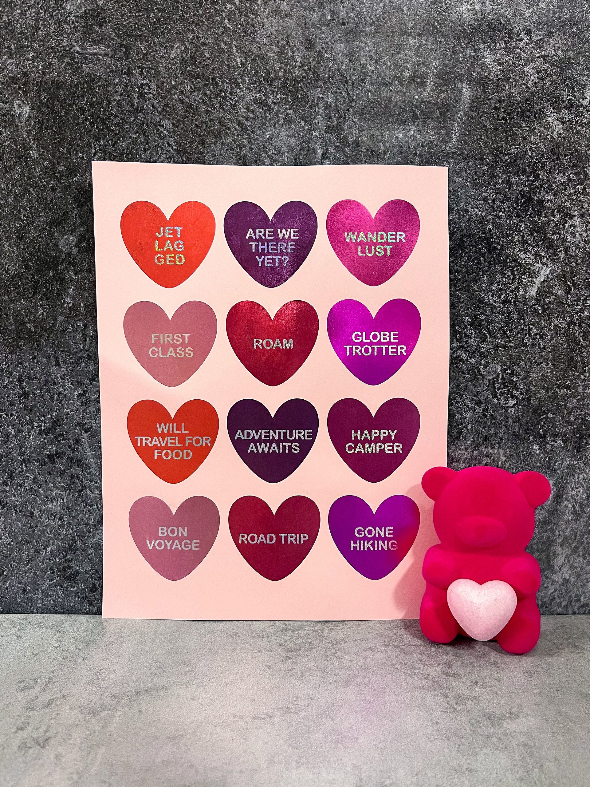 Conversation Hearts Foil Print product image (1)