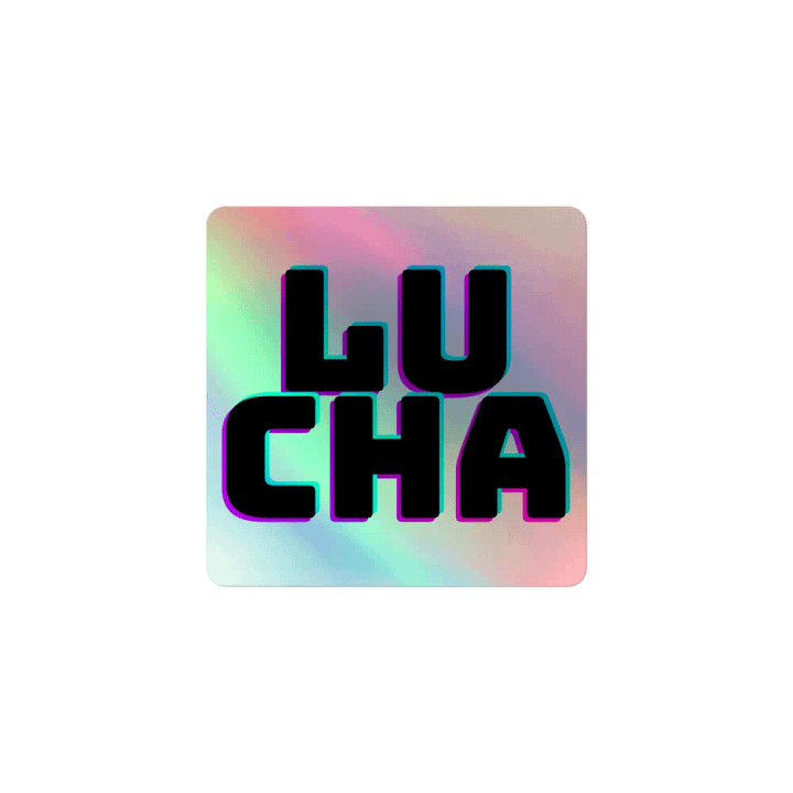 LUCHA holo sticker product image (1)