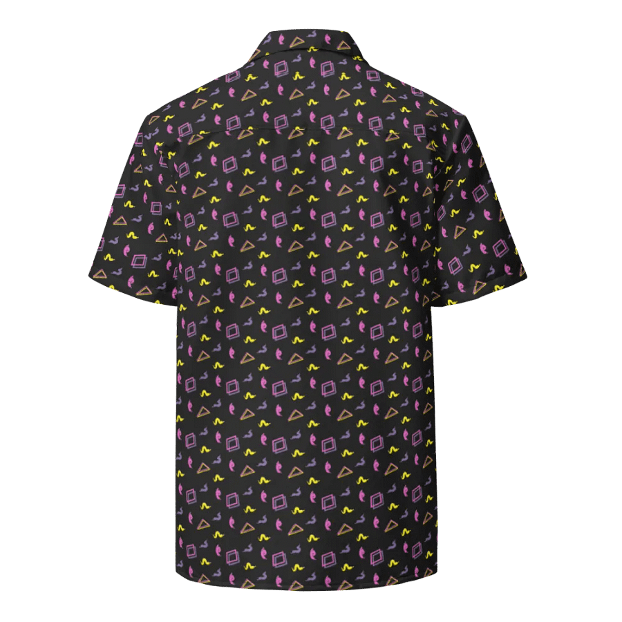 Oh Worm black pattern button down shirt product image (3)