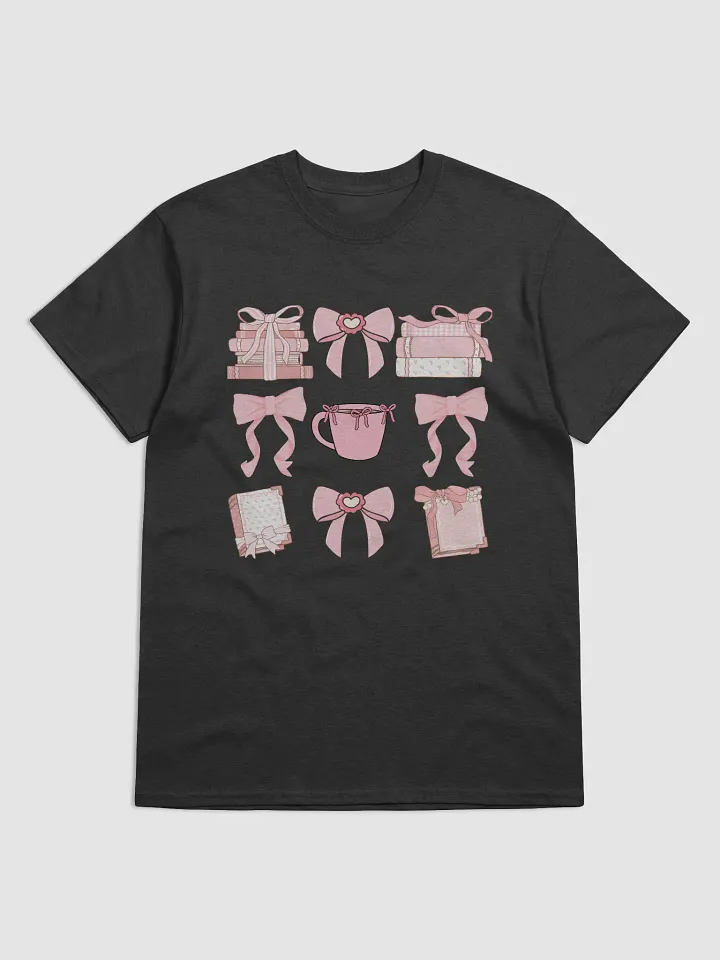 Cute and Decorative Pink Coquette Bow T-Shirt For Book Lovers product image (1)