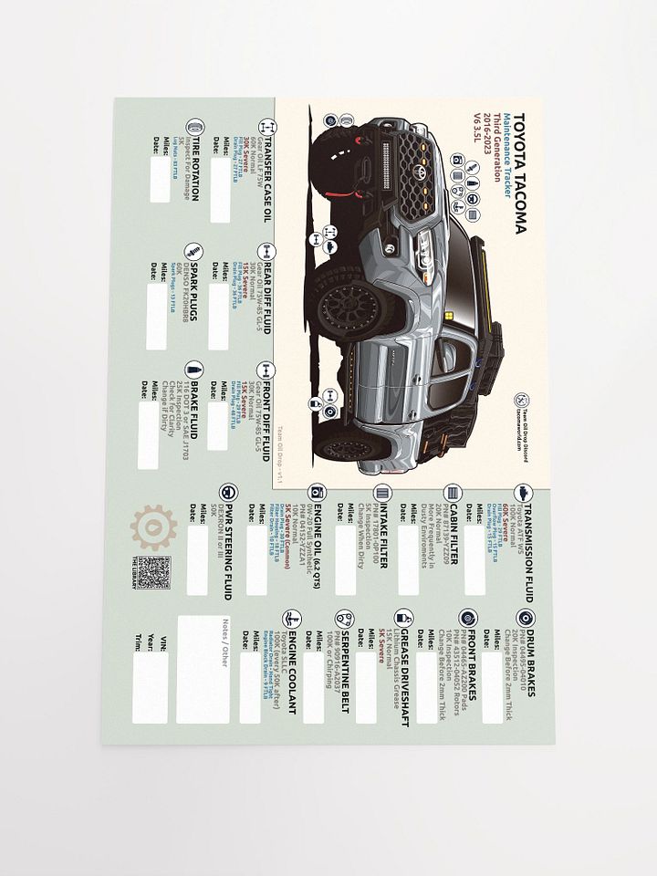 3rd Gen Maintenance Tracker v1.1 - Silver / Cement product image (2)