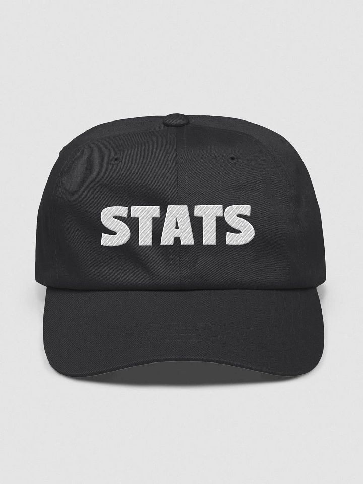 Stats hat (black) product image (1)