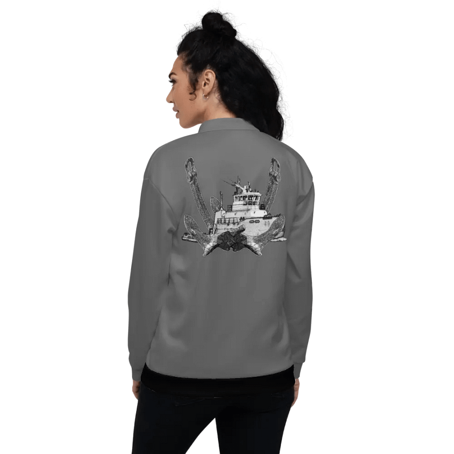 Twin Anchor Titan tug Gray Bomber Jacket product image (7)