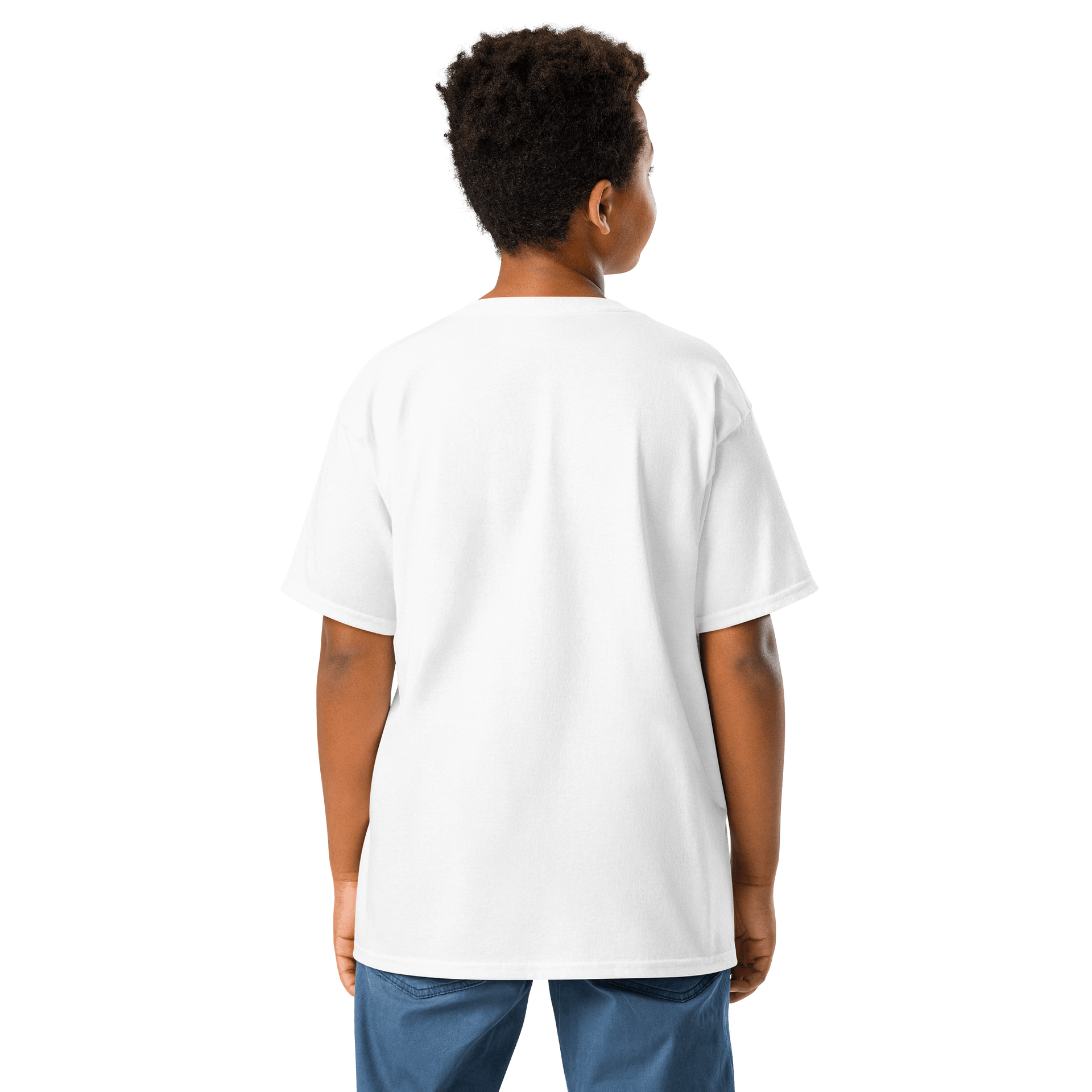 White Youth Classic Tee, Unisex, RKK Logo product image (3)