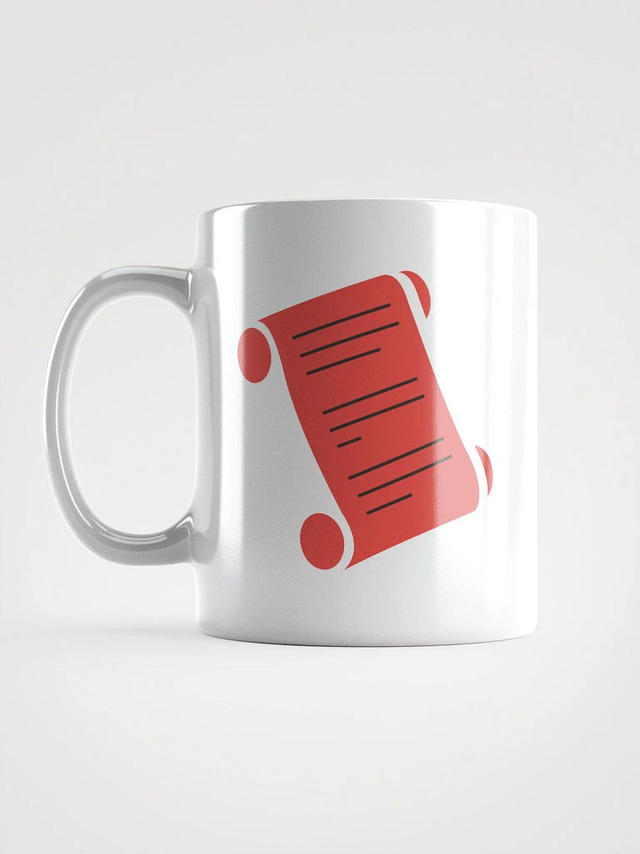 The Forbidden Scrolls Logo White Ceramic Mug product image (6)