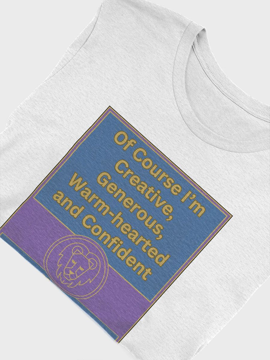 Of Course I’m Leo Zodiac Sign T-Shirt, Zodiac Sign Vibes T-Shirt, Leo T-Shirt, Astrological T-shirt product image (5)