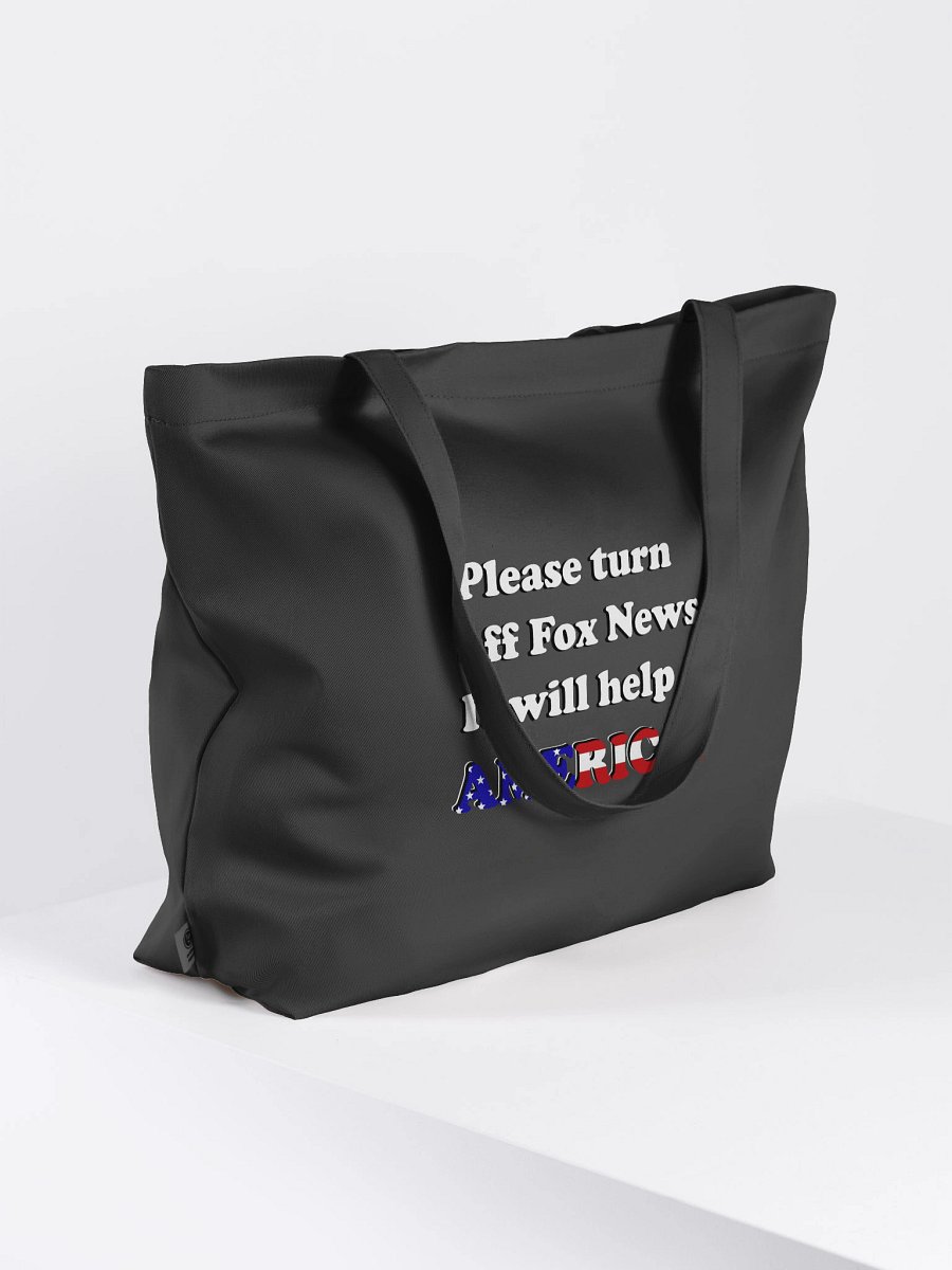 Please Turn Off Fox News. It Will Help America! Eco-friendly Tote Bag product image (7)