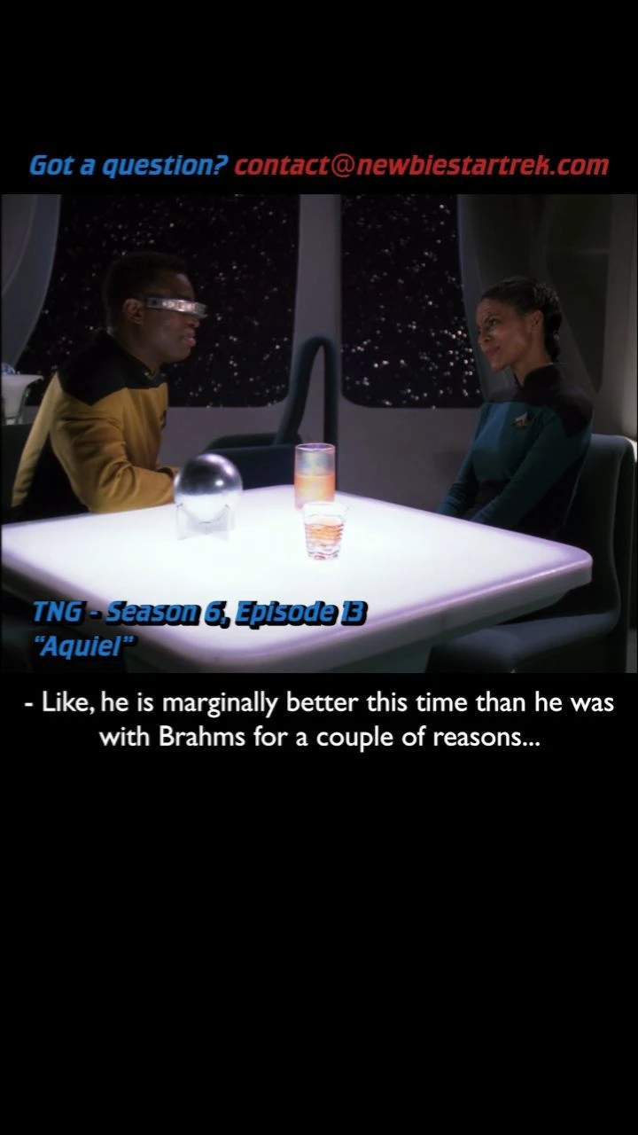 Geordi will NOT stop falling in love with women in computers!

Catch the full podcast at NewbieStarTrek.com!

Ask us a questi...