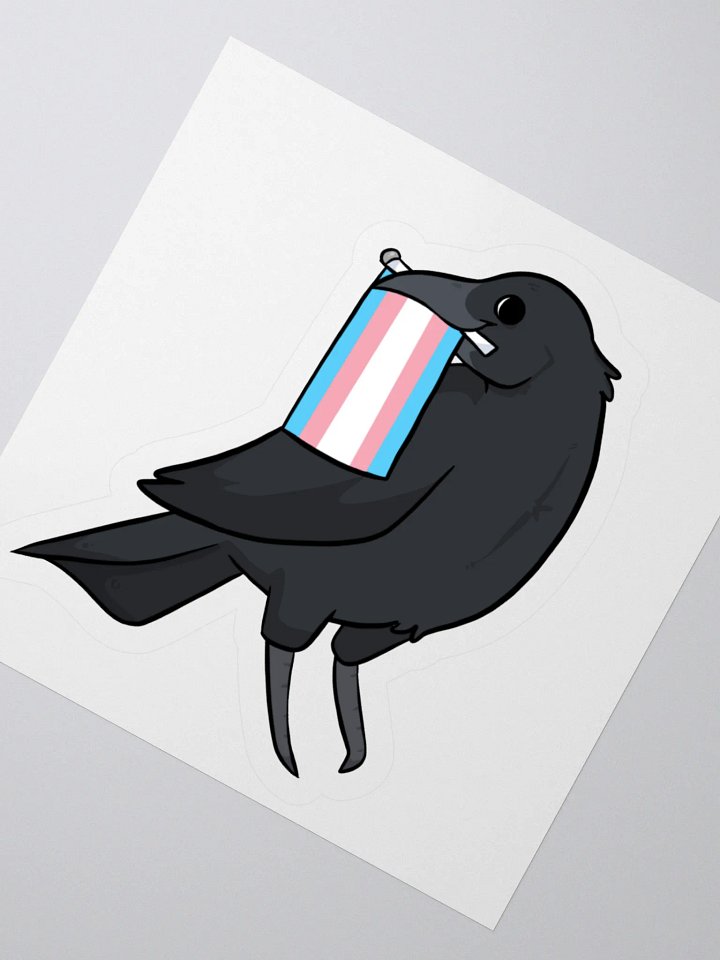 Trans Crow Sticker product image (2)