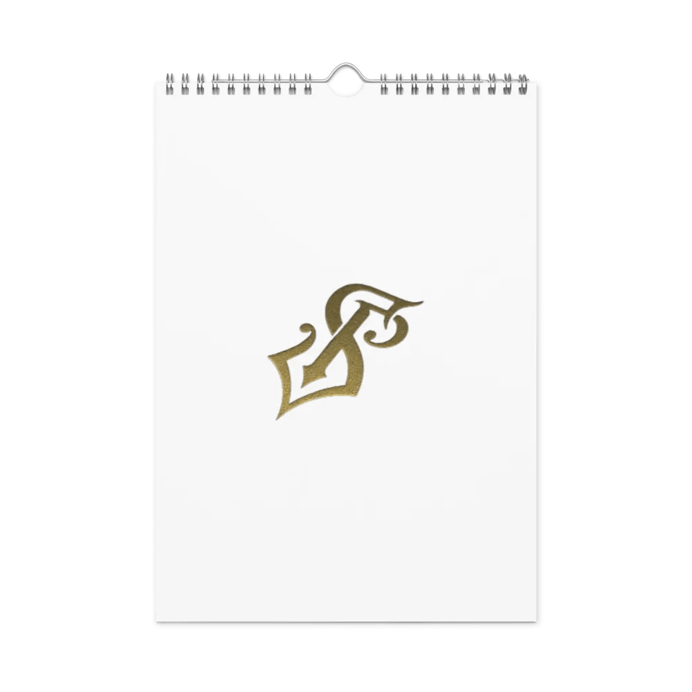 Golden Ornamental R 2025 Wall Calendar product image (3)