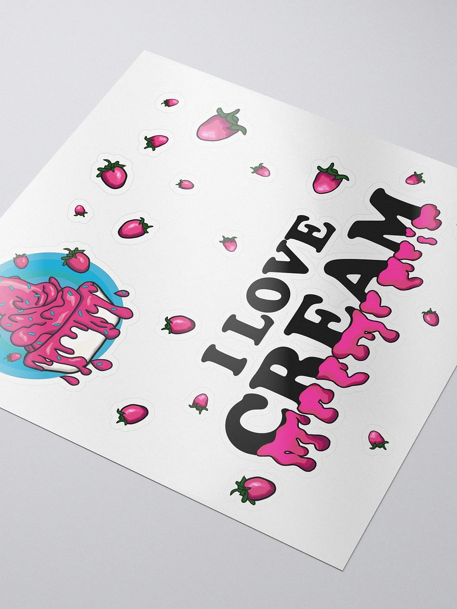 I Love Cream... Variant 2 // Kiss Cut Stickers product image (3)