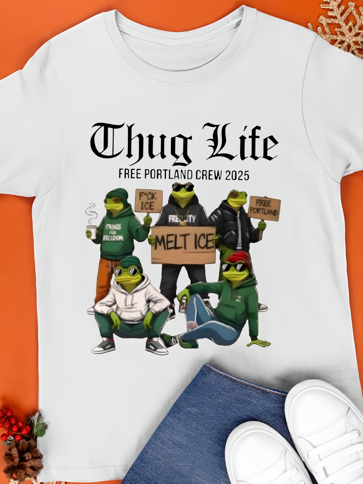 Portland Frog Thug Life Shirt product image (1)