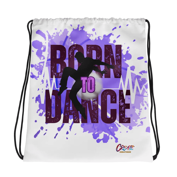 Born to Dance His Silhouette Full Print Drawstring Bag product image (1)