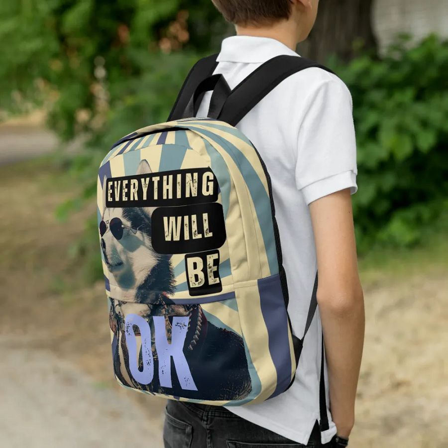 Siberian Husky Everything Will Be OK Hoodie product image (4)