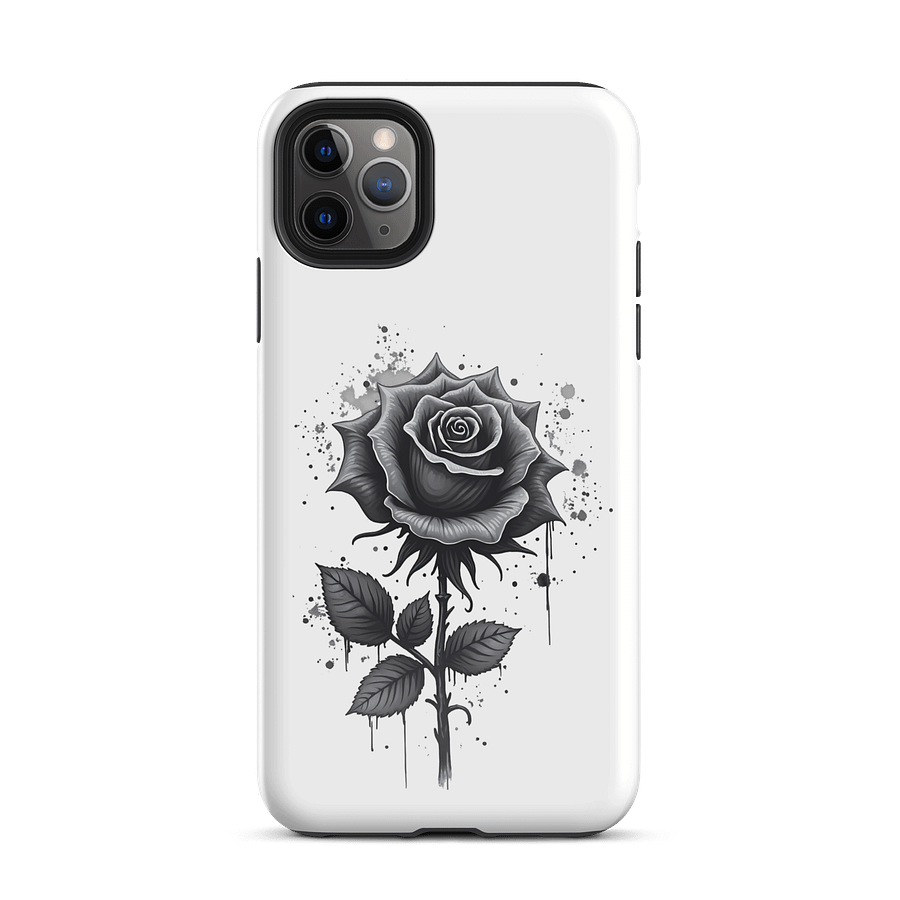 Floral Rose iPhone Case – Minimalist Black Rose Art Design product image (26)