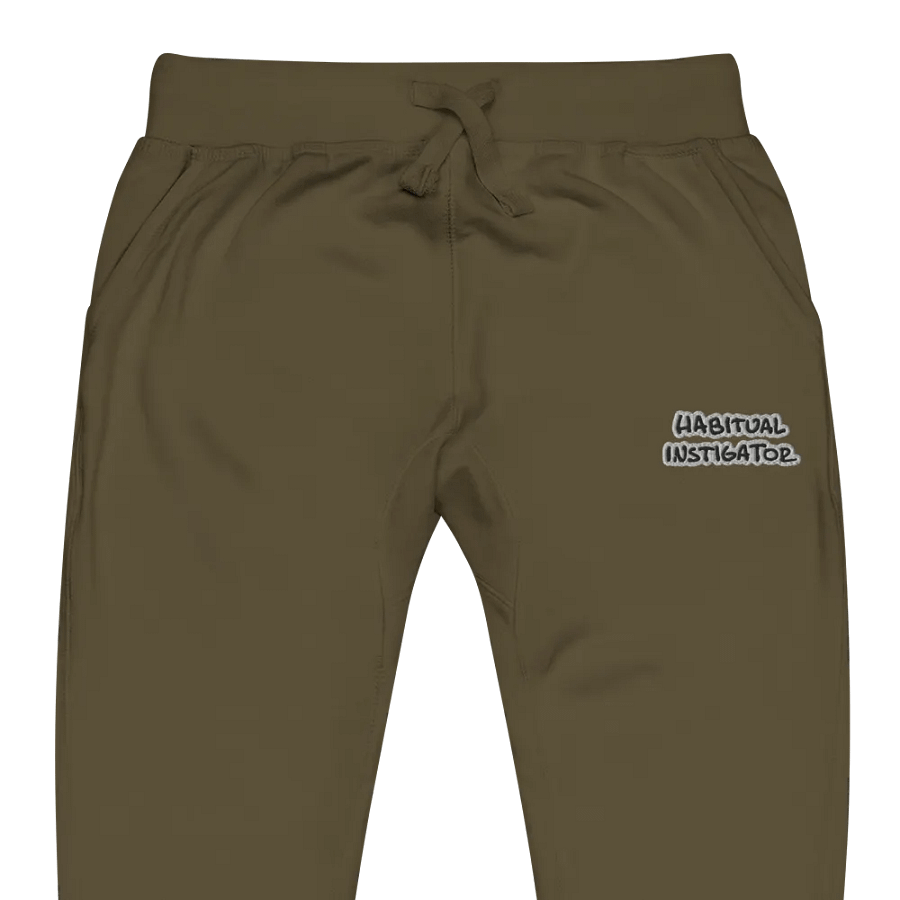 HABITUAL INSTIGATOR (bubble design) embroidered fleece joggers product image (9)