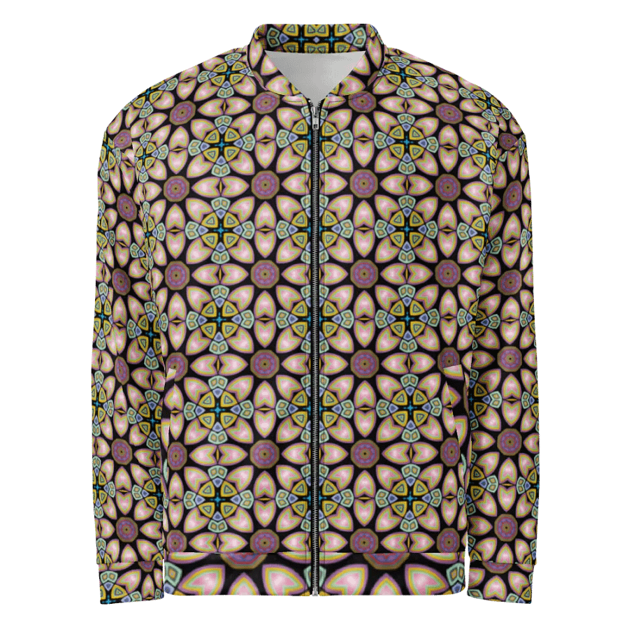 Fractal Batik Purple Bomber Jacket product image (1)