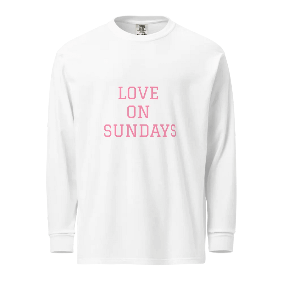 LOVE ON SUNDAYS Long Sleeve T-Shirt product image (1)