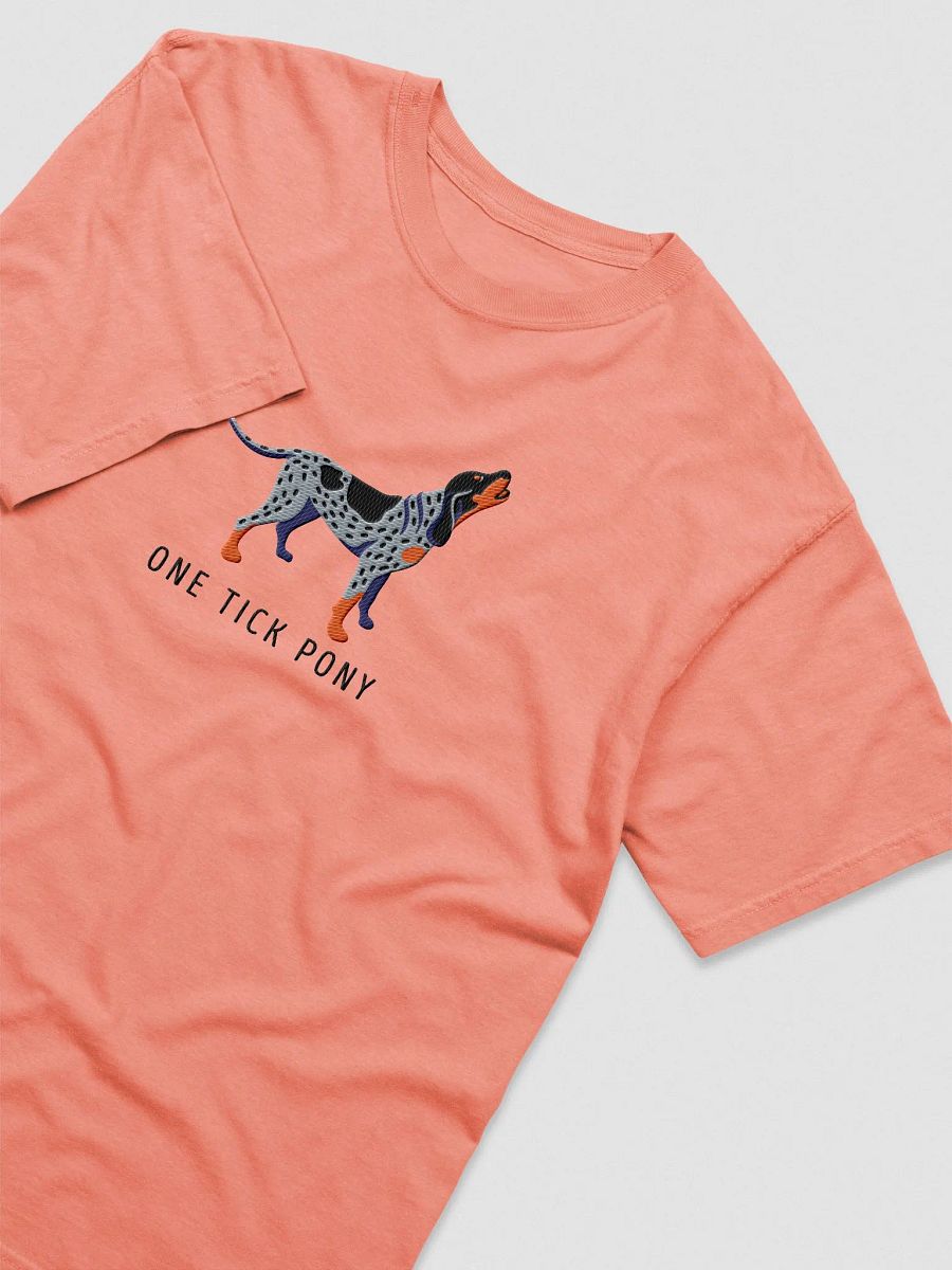 One Tick Pony T-Shirt(Embroidered) of a Bluetick Coonhound product image (5)