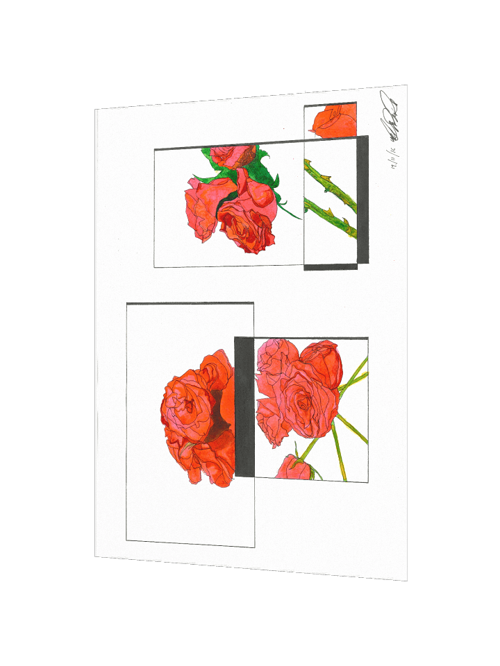 Geometric Rose Garden Poster(Landscape) product image (2)