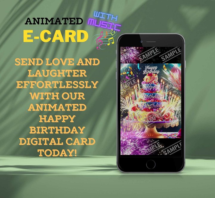 Happy Birthday to you Pop Style E-Card [Instant Download] product image (2)