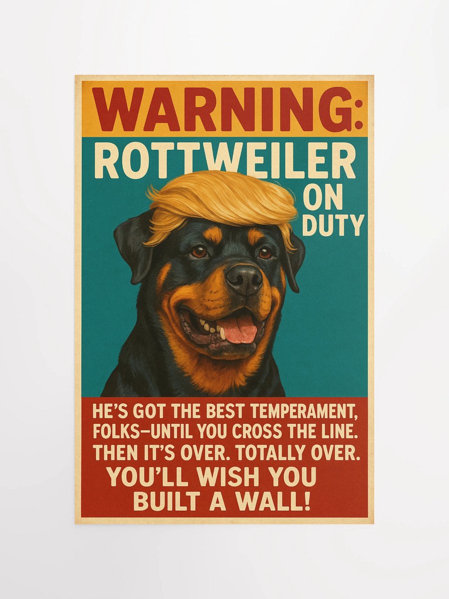 Rottweiler on Duty Poster product image (11)