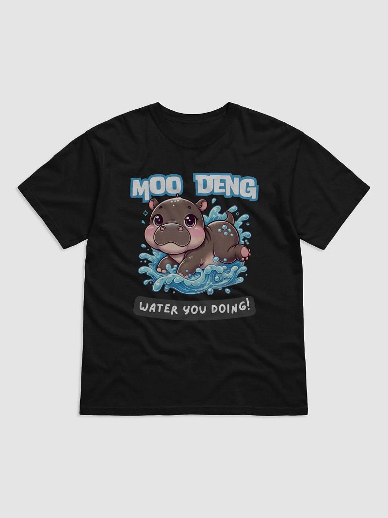 Moo Deng Hippo Splash T-Shirt