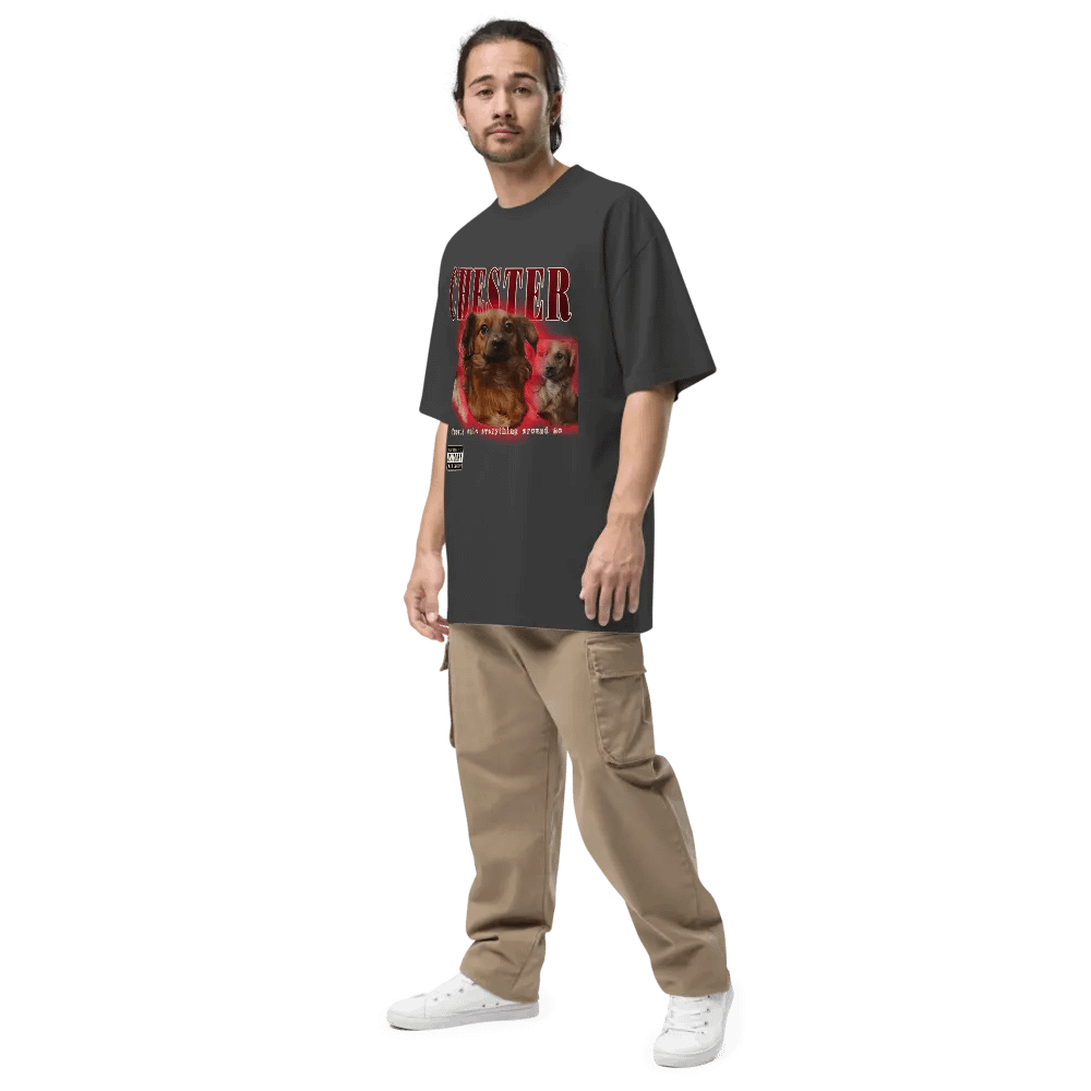 Chester Hip Hop Premium Oversized Faded T-Shirt product image (5)
